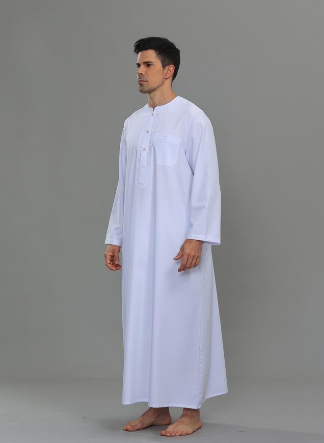 Take Two Men Long Sleeve Button Detail Thobe - Image 2