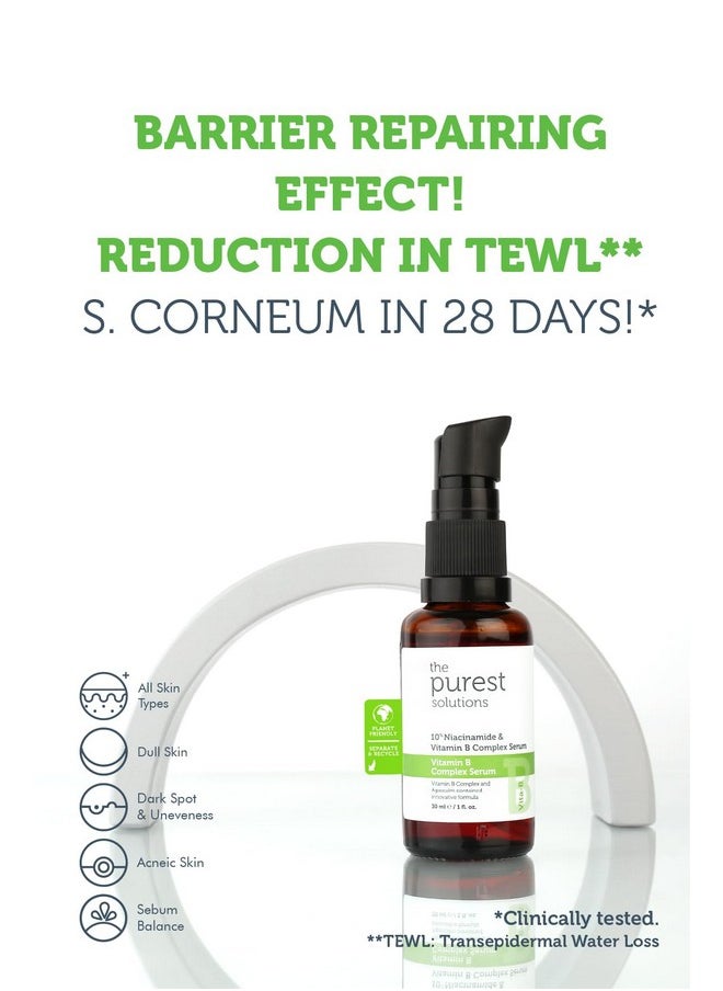 the purest solutions The Purest Solutions Vitamin B Complex Serum (Niacinamide 10% + Vitamin B Complex) - Anti-Sensitization, Anti-Redness, Restorative - Vegan | Cruelty Free | Eco Friendly (1 fl. oz)  - Image 3