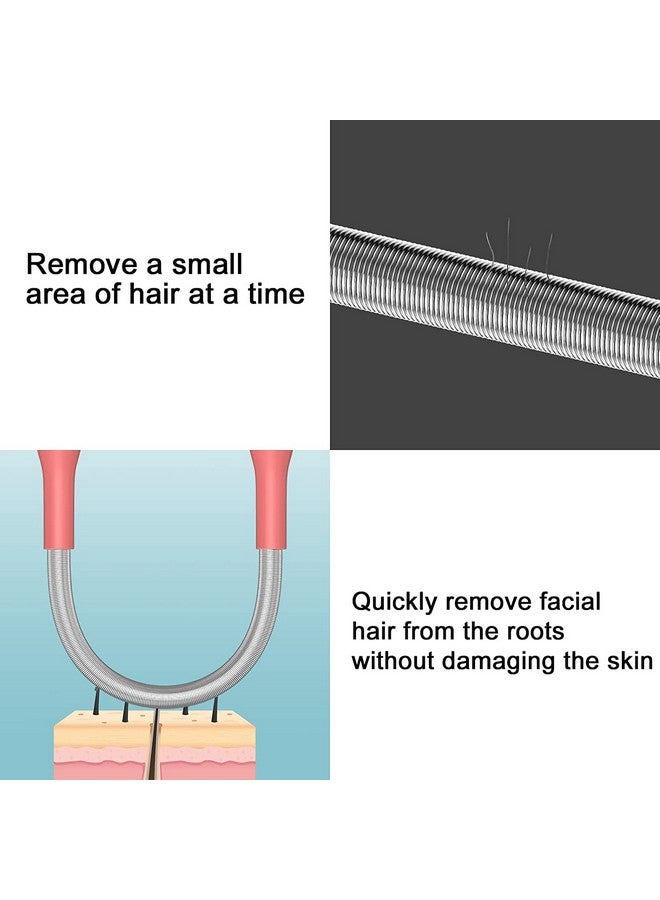 MALL Sky Mall Facial hair remover stainless steel hair removal spring from upper lip chin cheeks and neck - Image 5