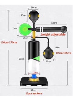 Generic Heavy Punching Bag,Boxing Reaction Target for Kids and Adult,Speed Ball/Swing Arm/Sandbag,Height Adjustable Freestanding Boxing Bag,Punching Bag with Shock-Absorbing Suction Base  - Image 3