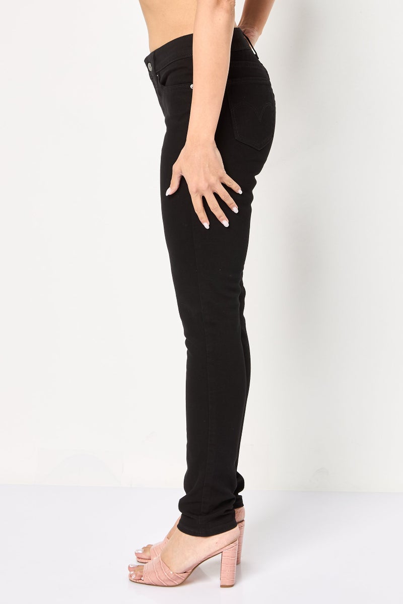 Levi's Women Slim Fit Solid Stretchable Denim, Black - Image 3
