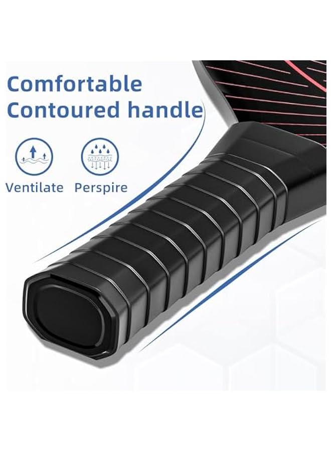 HOOKOR Pickleball Paddles Set with 4 Premium Wood Pickleball Paddles,4 Cooling Towels,4 Pickleball Balls and Carry Bag,Pickleball Paddle with Cushion Comfort Grip,Gifts for Beginners & Pros Players - Image 3
