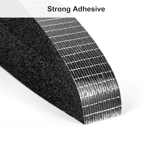 Topiverse Weather Stripping Door Seal Strip, 1 in x 1 in, AC Insulation Tape, Strong Adhesive, High Reslilience, Weatherproof, Reduce Noise, Gap Filler, Foam Insulation Tape for Doors and Windows - Image 4