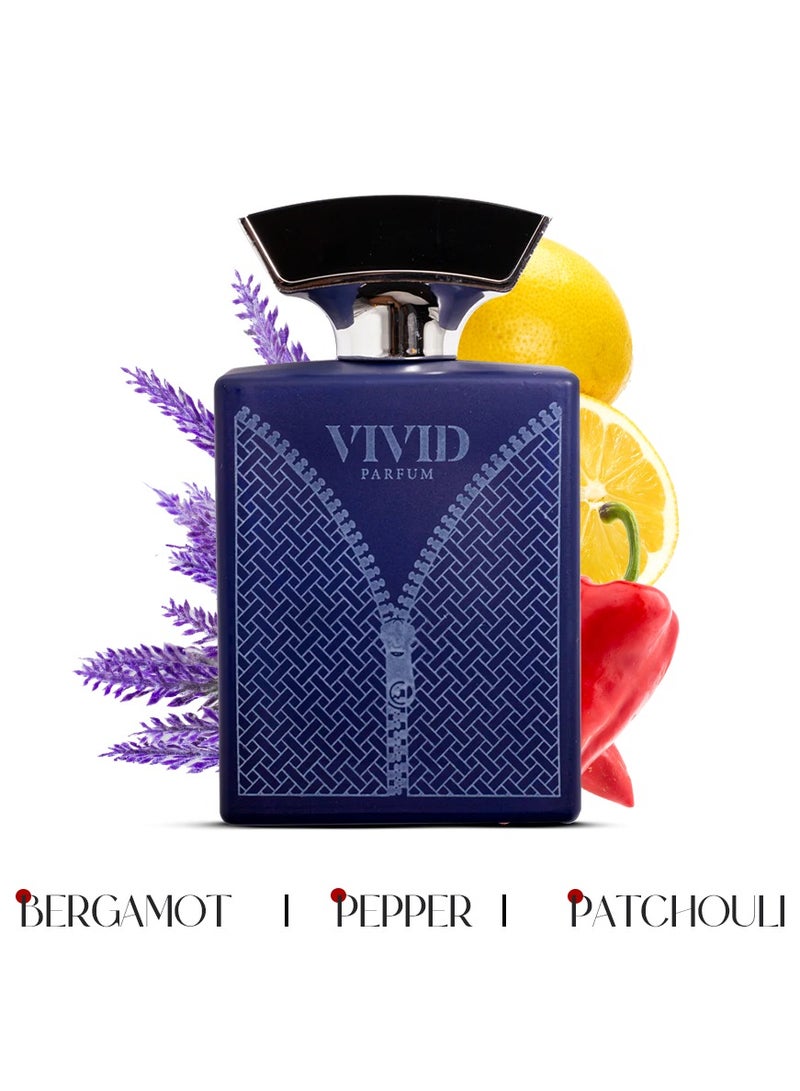AMD Perfumes Vivid By AMD Perfumes Men Fragrance EDP 100ml - Image 2