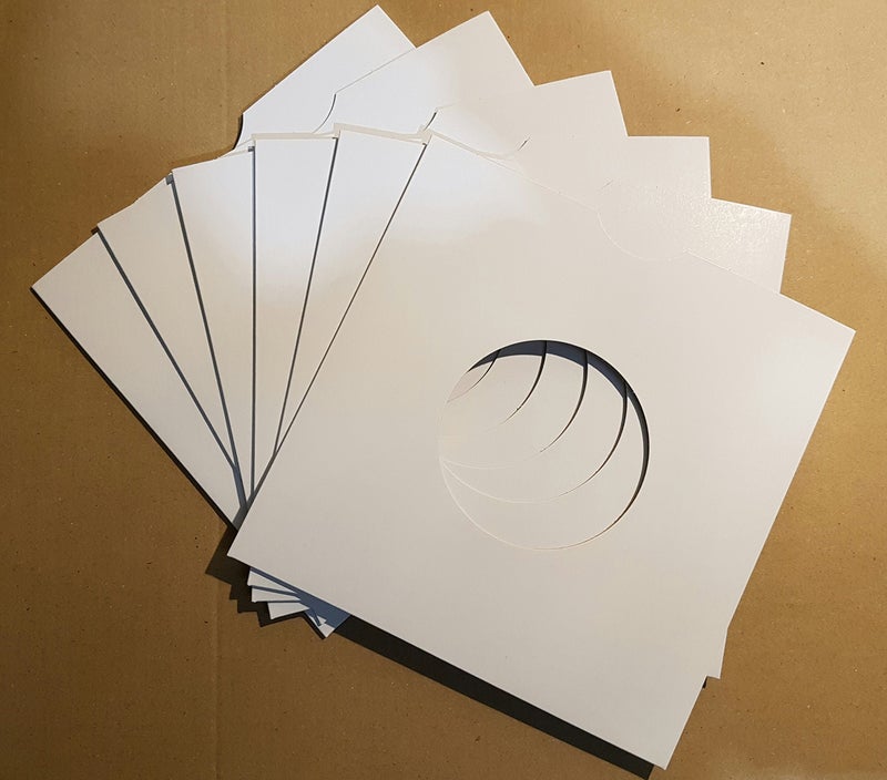 Panmer Pack of 50-7 White Card Record Sleeves/Masterbags - Image 2