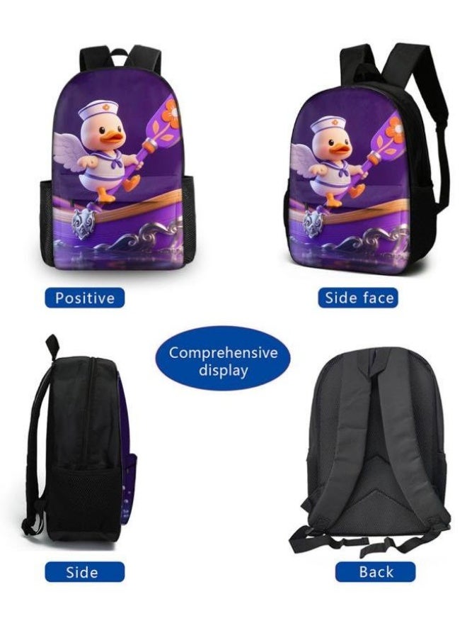 Bright Li Fire Unlock the new fashion of childish fun! Three-piece set of bags, cartoon elements for children and teenagers (students, children, friends' outings, mountain climbing, schooling, etc. can be used) - 74 - Image 3