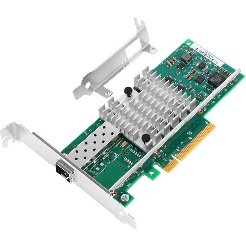 Vogzone 10Gb PCI-E NIC Network Card for Intel X520-DA1/ E10G42BTDA,100MbE/1GbE/10GbE Single SFP+ Port, with Intel 82599EN Chip,10GbE PCI Express 2.0 X8 Ethernet Adapter Support Windows/Linux/VMware - Image 1