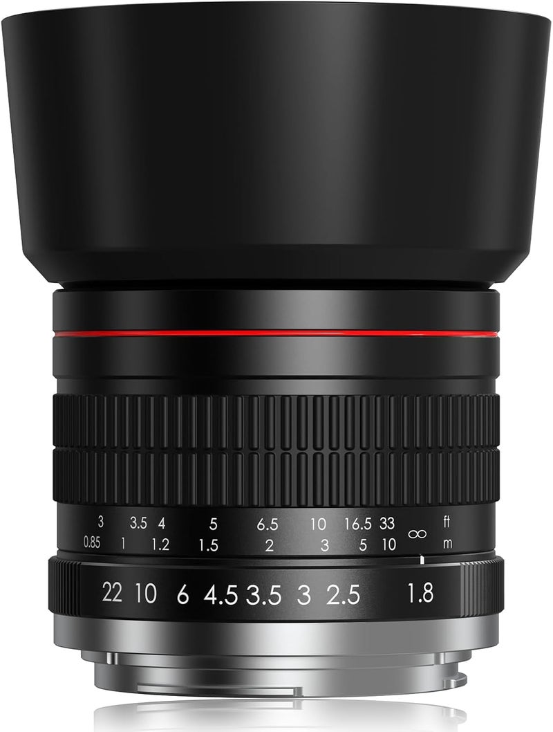 Lightdow F 85mm f1.8 Portrait Lens - MF for Nikon D850/D750/D500/D7500/D610/D5600/D7200/D7000/D3500/D3400/D3300/D3200/D3100/D5/D6/D810//D7100/D5300/D5100/D800 - Manual Focus DSLR Cameras Lenses(F-Mount) - Image 1