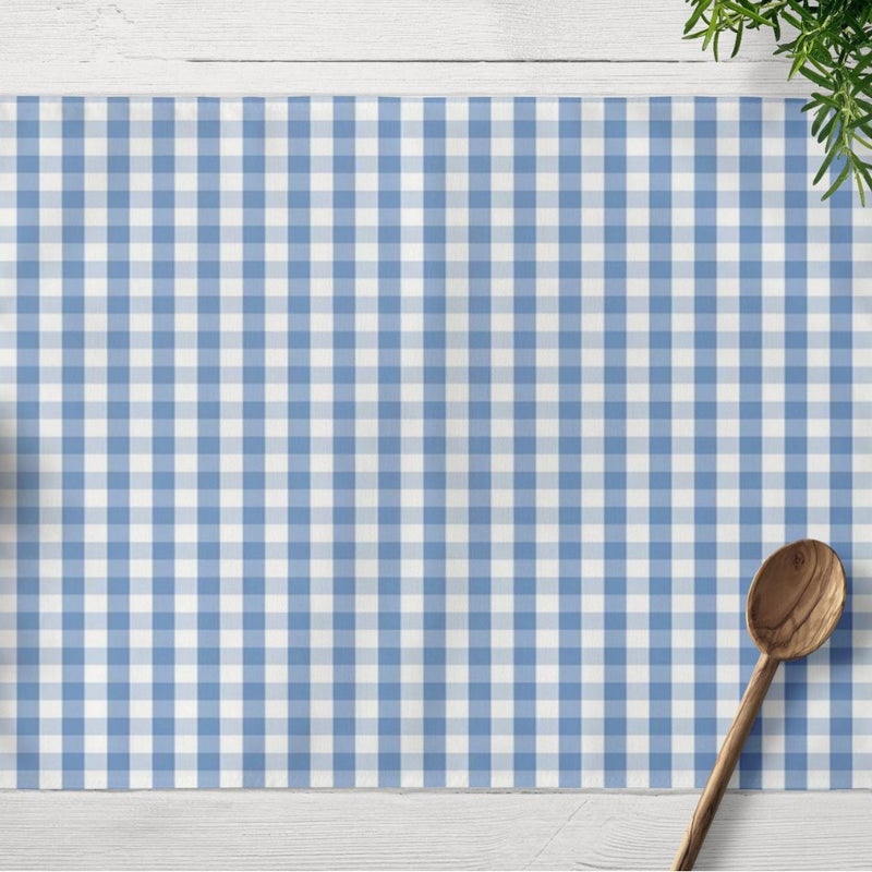 جديد أزرق هندسي بلايد القطن الكتان طاولة حصيرة placemat طاولة حصيرة عزل المنزلية مستطيلة مقاومة للماء الغربية placemat - Image 3