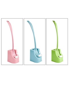 NKX Pack of 3 Toilet Cleaning Brush With Holder 