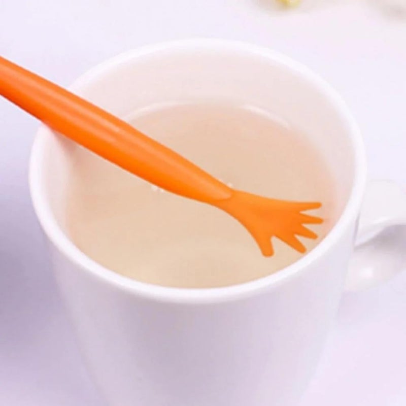 Iktu 5pcs Hand Shaped Muddler Stick Plastic Cocktail Swizzle Sticks Drink Wine Stirrer Coffee Muddler Muddler Bar Wedding Party Supply - Image 5