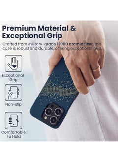 PITAKA Case for iPhone 15 Pro Max Compatible with MagSafe, Slim & Light iPhone 15 Pro Max Case 6.7-inch with a Case-Less Touch Feeling, 1500D Aramid Fiber [StarPeak MagEZ Case 4 - Milk Way Galaxy]  - Image 2