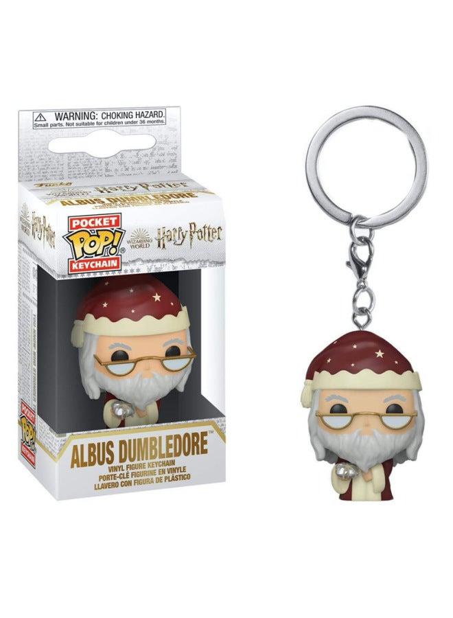 Harry Potter #1 Dobby Snape Voldemort Dumbledore Hand-made Model Keychain Keychain-Color:Dumbledore Keychain - Image 2