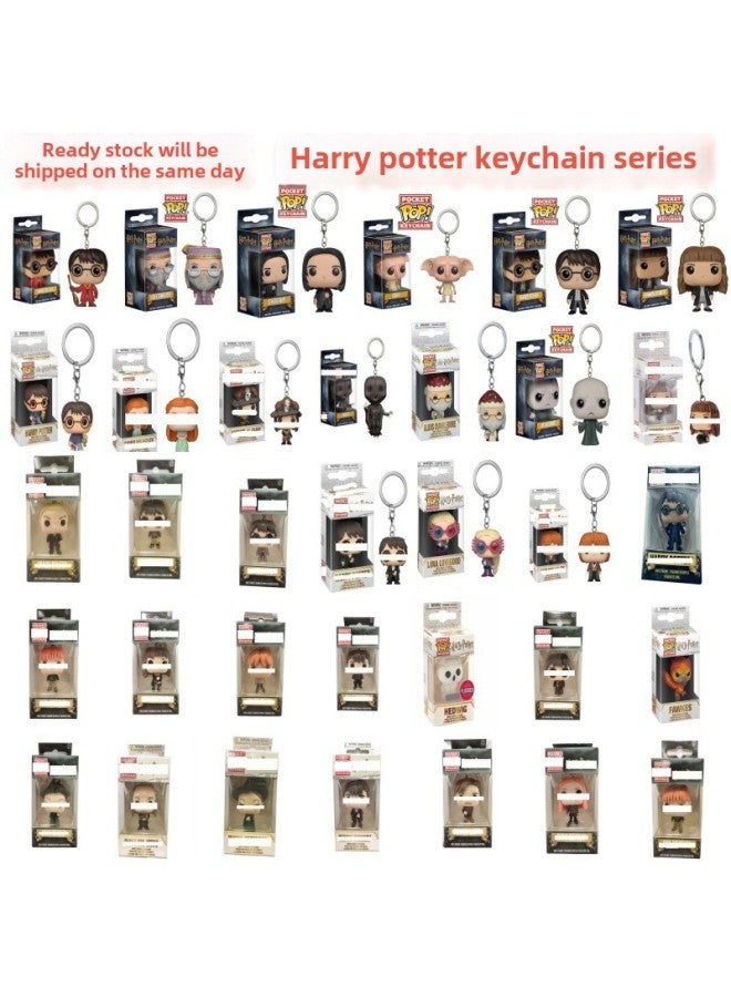 Harry Potter #1 Dobby Snape Voldemort Dumbledore Hand-made Model Keychain Keychain-Color:Dumbledore Keychain - Image 3