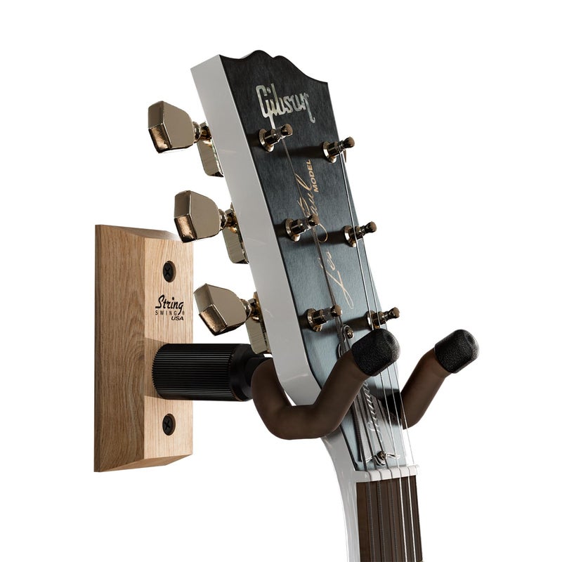 String Swing String Swing CC01KA Hardwood Home  Studio Wall Mount Guitar Keeper  Ash