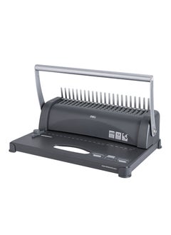 Deli Deli E3871 Black Integral Binding Machine | 12 Sheets Punching & 350 Sheets Binding Capacity | A4 Document Size | 21 Holes | Ideal for Office & School Use  - Image 2
