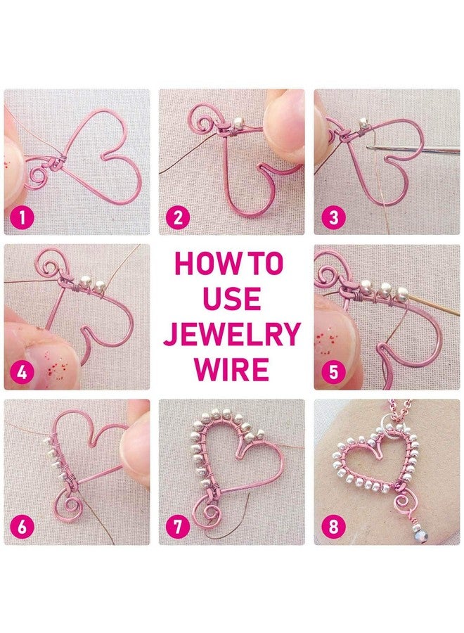 انزيوس سلك مجوهرات مقاس 20 سلك Anezus Craft سلك نحاسي مقاوم للتلطيخ لمستلزمات صناعة المجوهرات والحرفية (ذهبي وردي 30 ياردة /25 مترًا) - Image 5