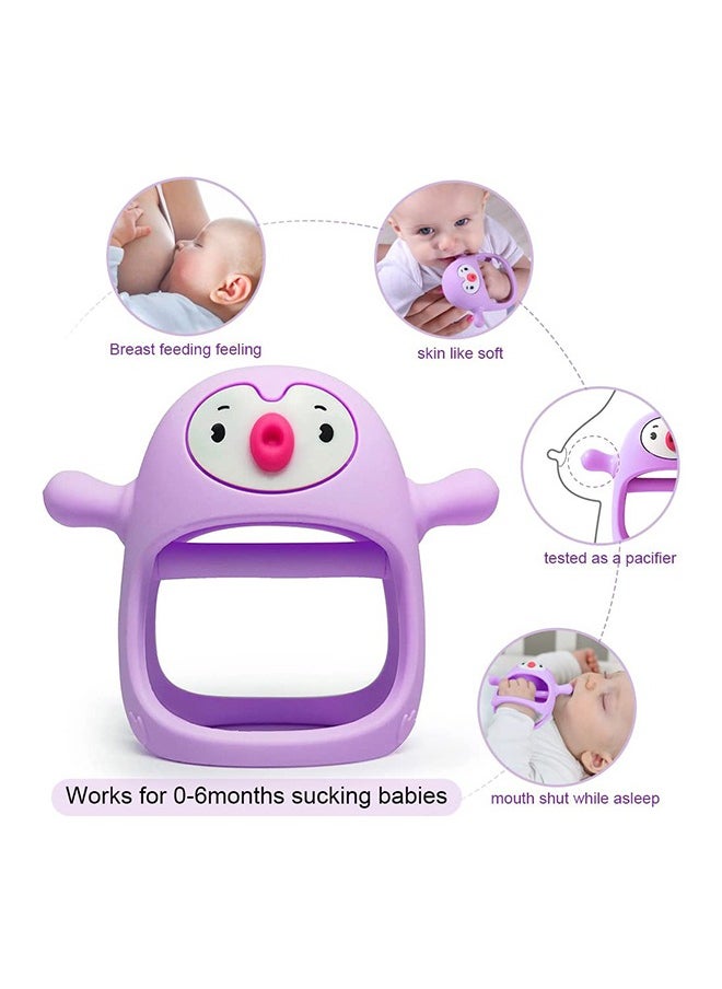Generic - Penguin Buddy Never Drop Silicone Baby Teething Toy, 0 - 6 Months - Image 1