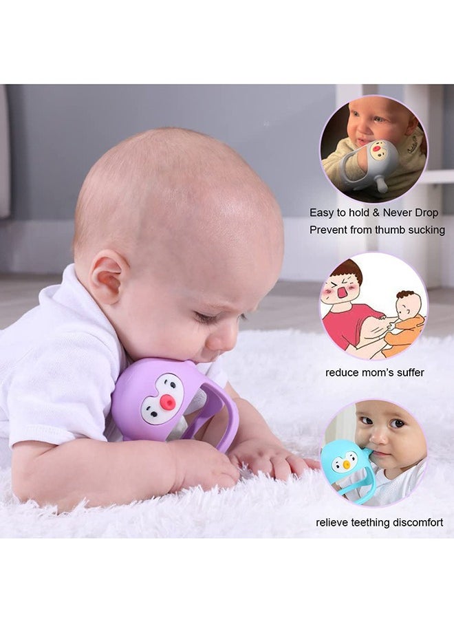Generic - Penguin Buddy Never Drop Silicone Baby Teething Toy, 0 - 6 Months - Image 1