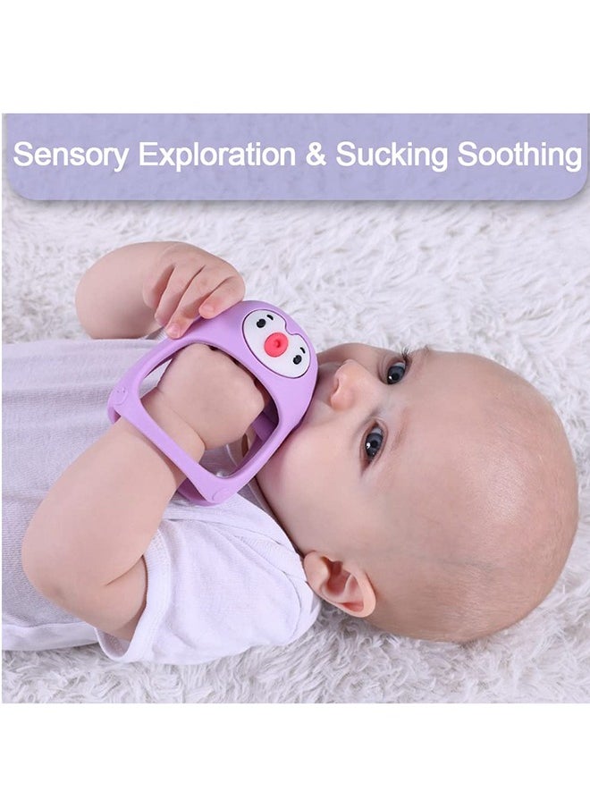 Generic - Penguin Buddy Never Drop Silicone Baby Teething Toy, 0 - 6 Months - Image 1