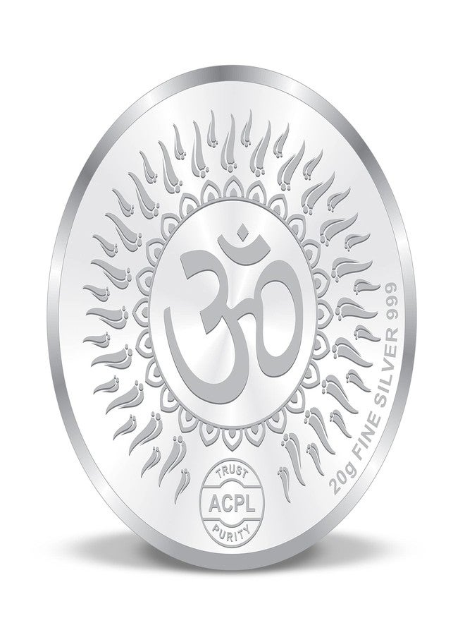 ACPL Precious Moments BIS Hallmarked Silver Coin Diya Spreading Light and Prosperity 20Gm 999 Pure - Image 2