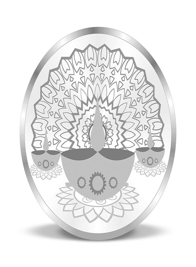 ACPL Precious Moments BIS Hallmarked Silver Coin Diya Spreading Light and Prosperity 20Gm 999 Pure - Image 1