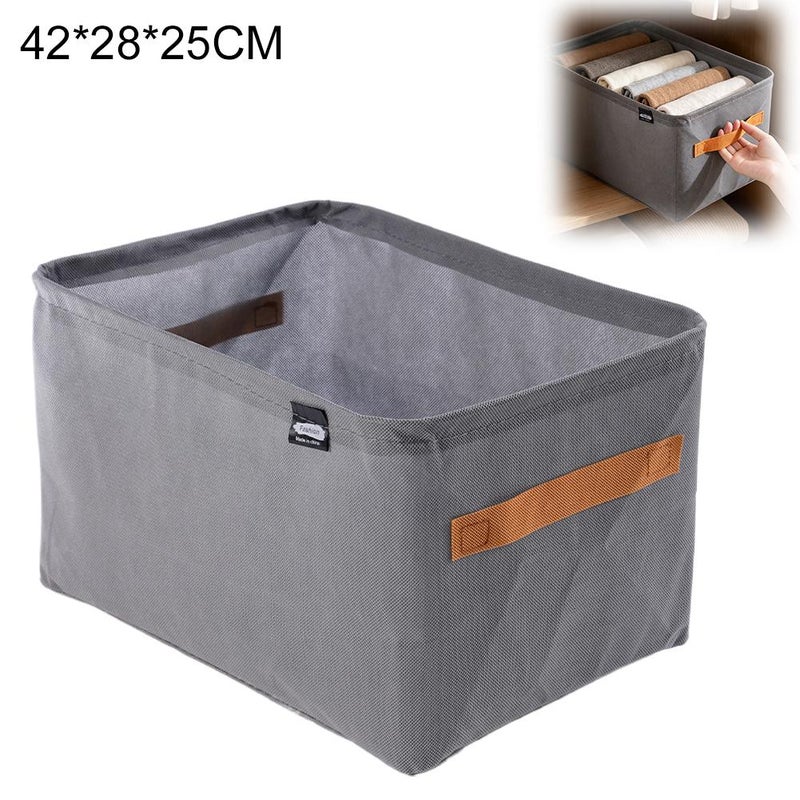 Fabric storage box for wardrobes, organizing and storing household items, toys, and miscellaneous items; clothing and pants storage box. - Image 1