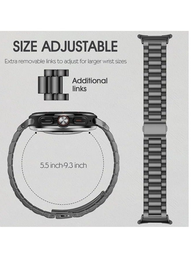 TIGER Stainless Steel Band Compatible with Samsung Galaxy Watch Ultra 47mm – Elegant Metal Strap for Samsung Galaxy Watch Ultra Bands, Classic Business Design, Leisure, and Stylish Look for Men & Women - Image 5
