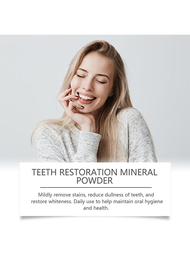 ORALHOE Purple Teeth Restoration Mineral Powder, Mineral Tooth Powder, Dental Restoration Mineral Powder Effective In Strengthening Teeth And Gums 50g - Image 5
