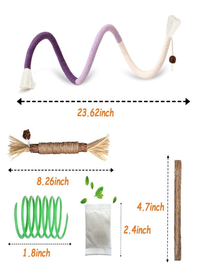 itPlus Cat Toys Chew Ropes, Cat Rope Toys for Kitten Dental Care, Safe Teeth Cleaning Toy for Indoor Cats Interactive Catnip Kitty Kicker Toy Toys for All Breeds - Image 3