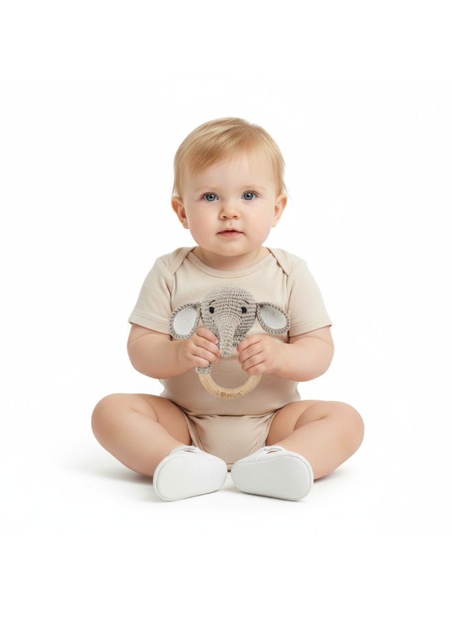Bambimici Elephant Handmade Crochet Teether - Image 1