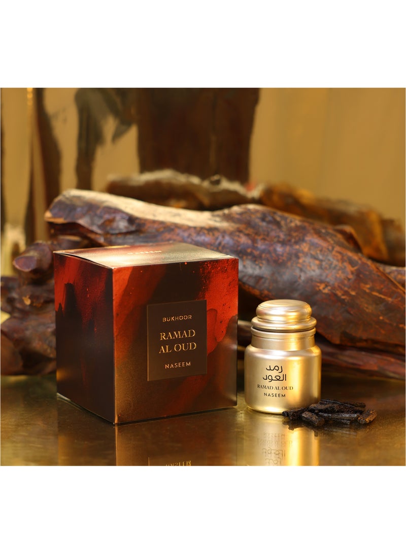 Naseem Bukhoor Ramad Al Oud – Oriental Aromatic Incense with Bergamot, Ylang-Ylang, Leather & Oud – Long-Lasting Unisex Home Fragrance – 40g  - Image 2