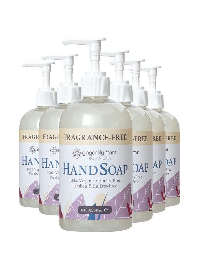 ginger lily farms Botanicals Allpurpose Liquid Hand Soap 100% Vegan & Crueltyfree Fragrancefree 12 Fl Oz (Pack Of 6) - Image 2
