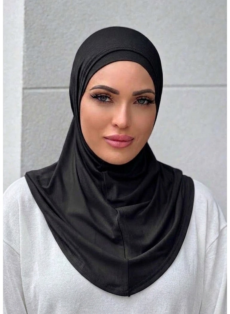 1PCS حجاب مسلم للنساء التنفس حجاب خفيف الوزن تمتد حجاب فوري مناسبة للارتداء اليومي وحماية الشمس للفستان - Image 2