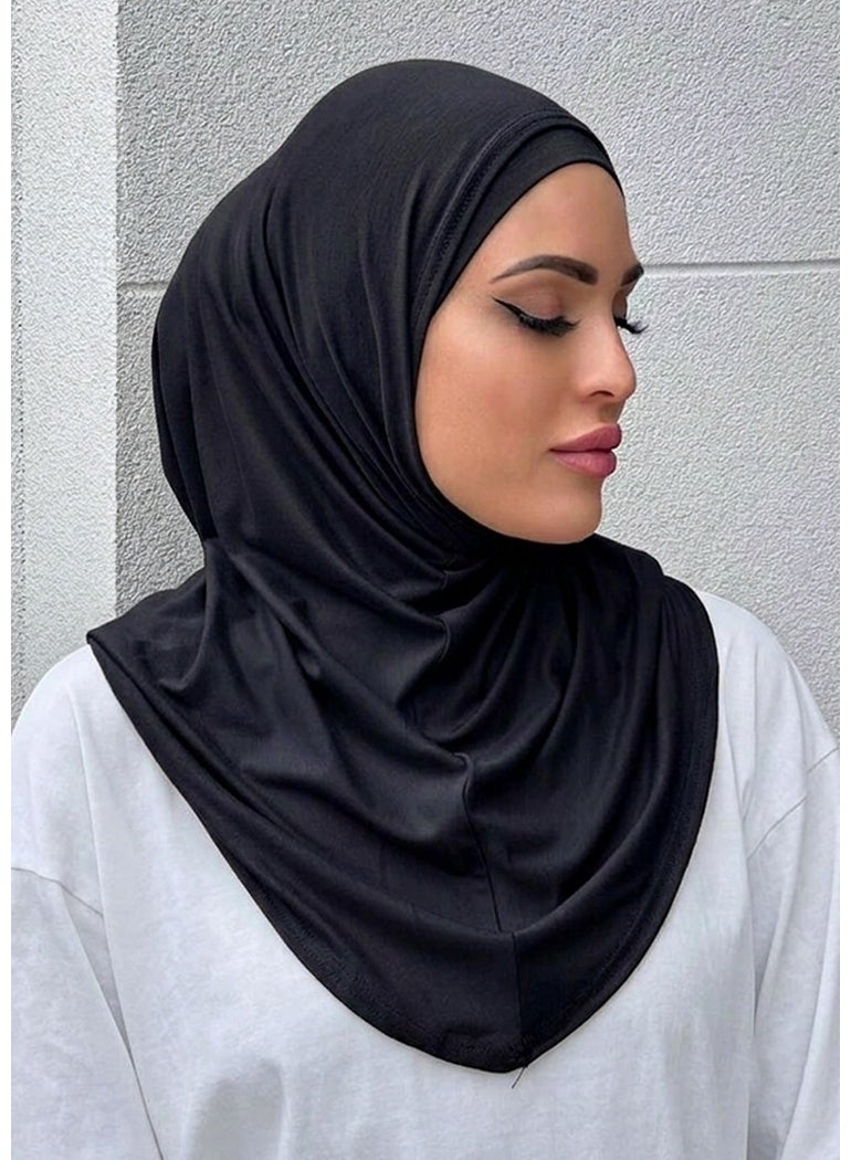 1PCS حجاب مسلم للنساء التنفس حجاب خفيف الوزن تمتد حجاب فوري مناسبة للارتداء اليومي وحماية الشمس للفستان - Image 1