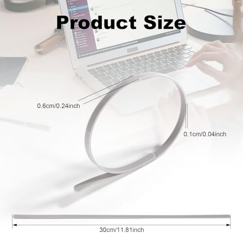 Tinoaly 2pcs Laptop Rubber Feet Strips for Surface Laptop Studio 1 2 or 3 Series 144 Inch AntiSlip Laptop Bumper Strip Laptop Rubber Feet Laptop Bottom Cover Rubber Feet Strips ReplacementGray - Image 3