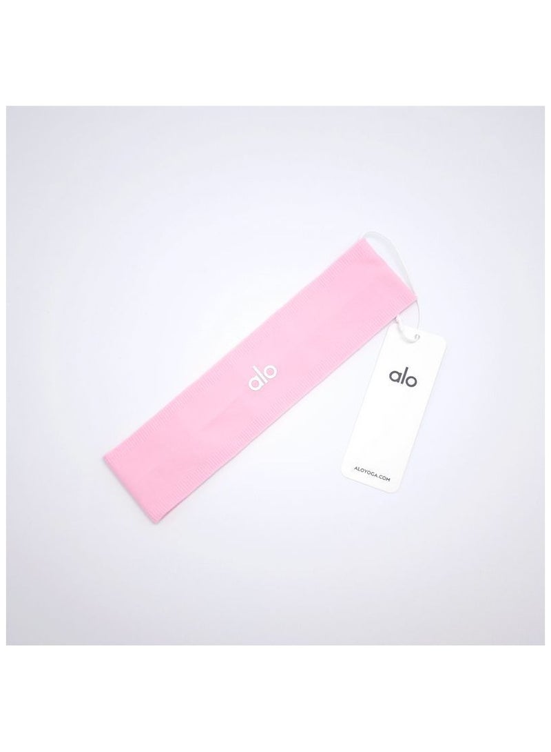 alo ALO Yoga Headband - Elastic - Fitness Outdoor - Sports - Anti-slip - Sticky Headband - pink