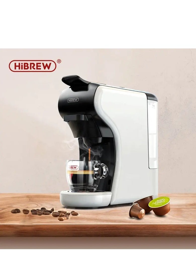 HiBREW HiBREW Coffee Machine 19 Bar 4in1 Hot & Cold Multiple Capsule Espresso Cafetera Pod Coffee Maker Dolce Milk Nexpresso Powder H1A(white)  - Image 1