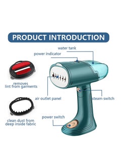 Generic 1500W Mini Handheld Clothes Steamer - Fast Heating Portable Garment Steamer for Home, Office & Travel - Lightweight Design Perfect for Mother's Day Gifts  - Image 2