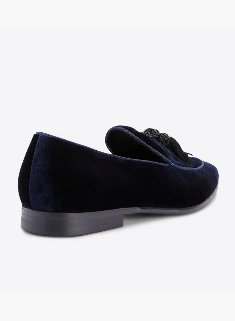 Dune LONDON Skywalk Di Velvet Tassel Details Loafers - Navy
