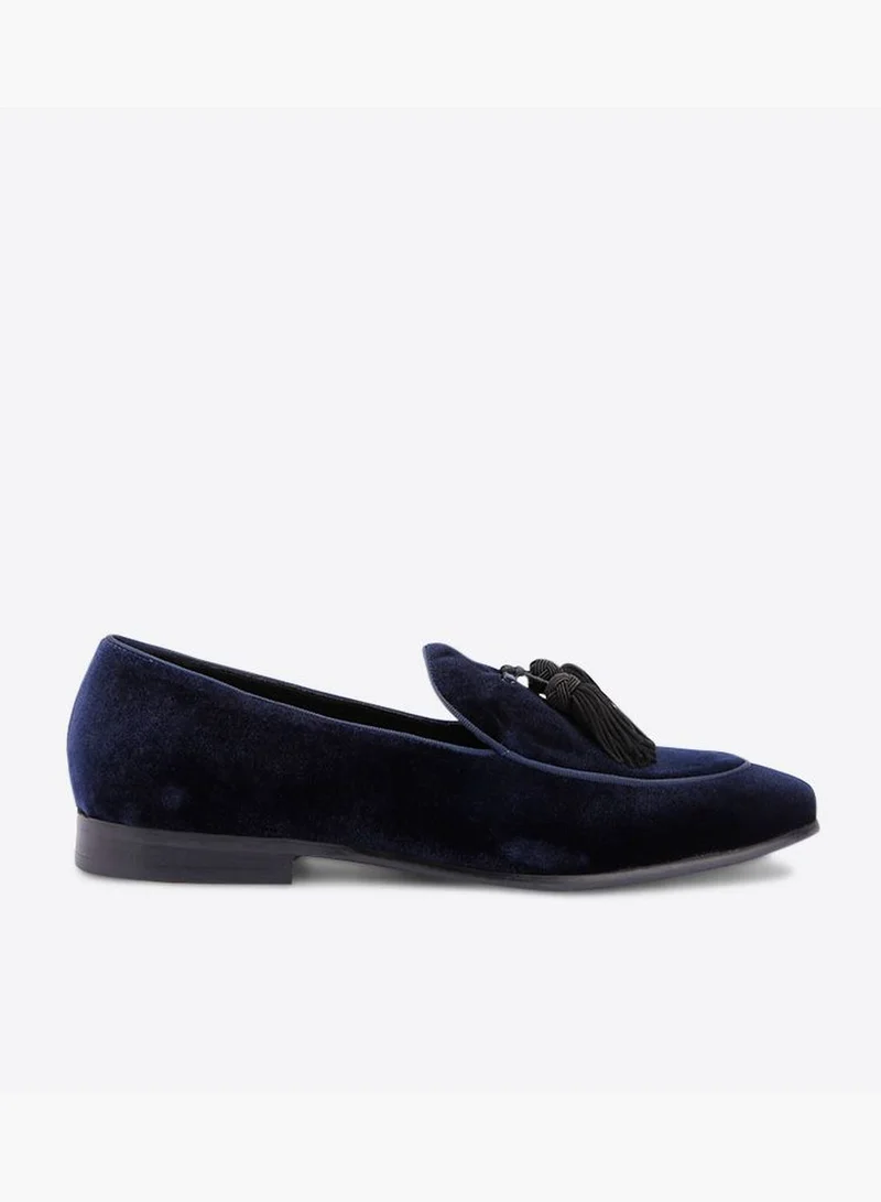 Dune LONDON Skywalk Di Velvet Tassel Details Loafers - Navy