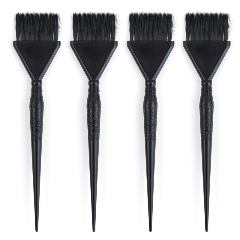 Salon Supply Co Classic Hair Dye Brushes - 4 Standard Size Tint Brushes for Hair Color - Hair Dye Brush Applicator - Hair Coloring Brush - Color Brushes for Hair Salon - Highlight Brush - Image 4