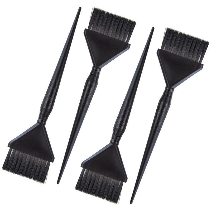 Salon Supply Co Classic Hair Dye Brushes - 4 Standard Size Tint Brushes for Hair Color - Hair Dye Brush Applicator - Hair Coloring Brush - Color Brushes for Hair Salon - Highlight Brush - Image 1
