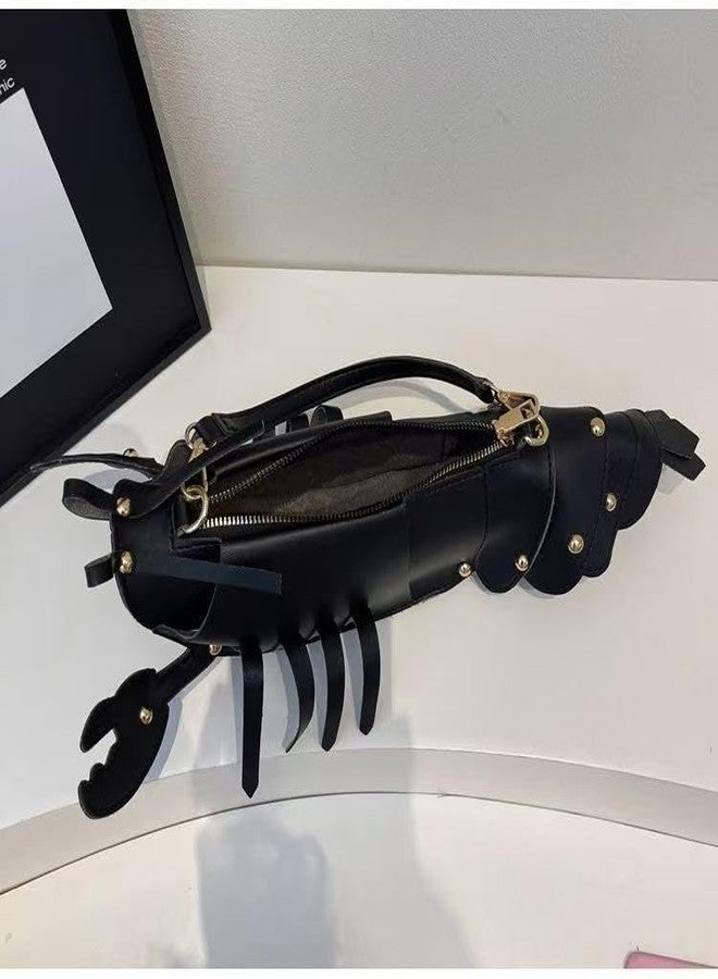 Ueeksry Cute 3D Lobster Shoulder Bag Crossbody Bag, Novelty Purse, Unique Animals Shaped Handbag for Women - Image 4