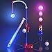 HYES 3in1 LED Baseball Set for Kids 35 Tee Ball Stand Hanging Tee Ball Launcher and 4 Softballs Adjustable Height IndoorOutdoor Sport Gifts for Boys Girls Blue - Image 2