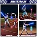HYES 3in1 LED Baseball Set for Kids 35 Tee Ball Stand Hanging Tee Ball Launcher and 4 Softballs Adjustable Height IndoorOutdoor Sport Gifts for Boys Girls Blue - Image 4