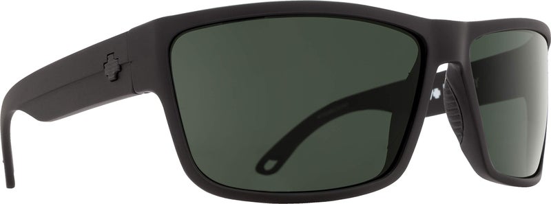 Spy Optic Rocky Sunglasses, Matte Black/Happy Gray/Green Polar, 64 mm - Image 1