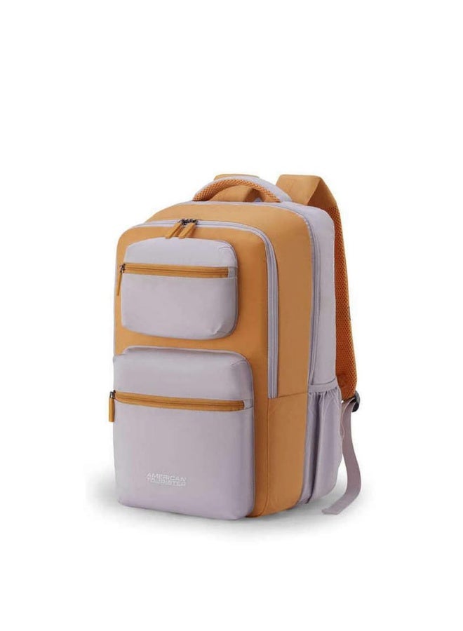 American Tourister Sigma 3.0 Style 02, 33L Volume Office 2 Compartment Laptop Backpack with Front Organizer and Spacious Interiors for Unisex - Beige - Image 4