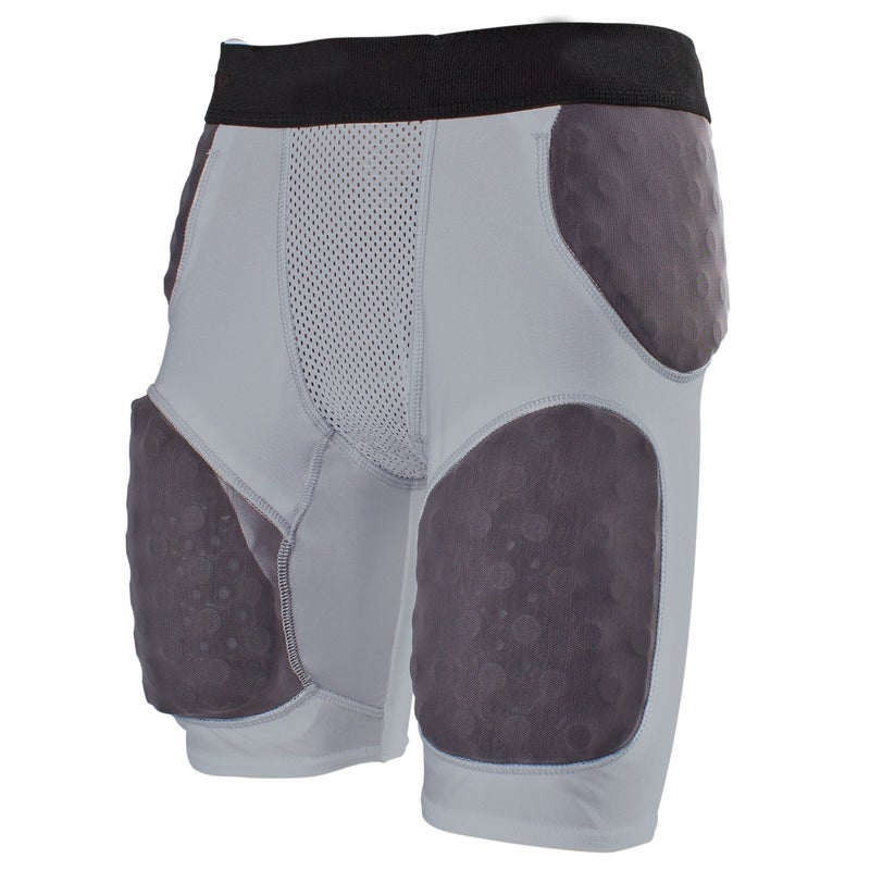 Cramer Thunder 5 Pad Football Girdle With Integrated Hip, Thigh and Tailbone Pads, Designed for Protection from High Impacts, High Hip Pad Coverage, Extra Thigh Padding Protection, Gray, Small - Image 3