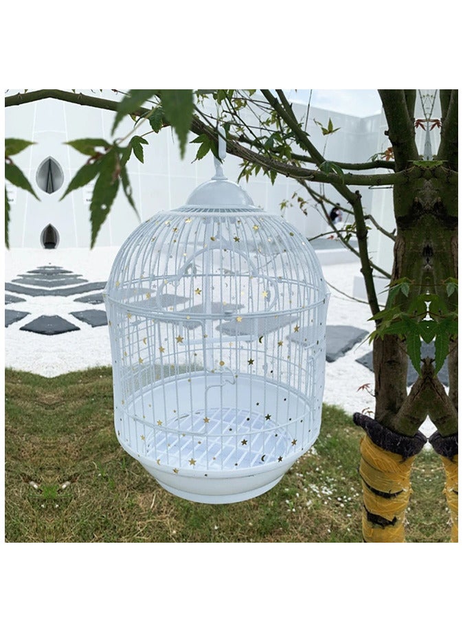 Adjustable Bird Cage Net Cover Nylon Mesh Bird Cage Seed Catcher - Image 4